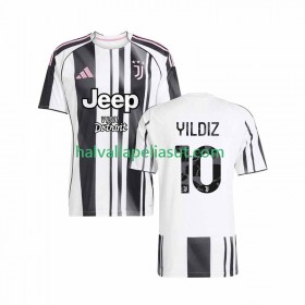 Jalkapallo Pelipaidat/Peliasut Juventus Kenan Yildiz 10 Kotipaita 2025-2026 Lyhythihainen
